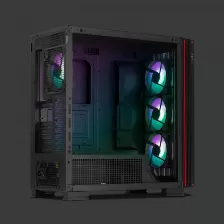 Gabinete Yeyian Mirage X Tower, Psu No, Negro