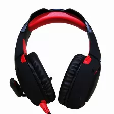 Diadema Gaming Yeyian Wicked Serie 3000, Ydw-33402, Con Microfono, Interfaz Usb, Control De Volumen, Rojo Negro