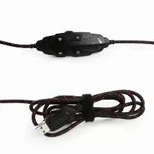 Diadema Gaming Yeyian Wicked Serie 3000, Ydw-33402, Con Microfono, Interfaz Usb, Control De Volumen, Rojo Negro