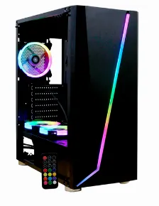 Gabinete Yeyian Armageddon 2200 Rgb, Full-tower, Soporta Atx, Ventana Lateral Cristal Templado, Incluye 3 Ventiladores 120mm Rgb, Control Luces Rgb