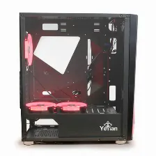 Gabinete Yeyian Armageddon 2200 Rgb, Full-tower, Soporta Atx, Ventana Lateral Cristal Templado, Incluye 3 Ventiladores 120mm Rgb, Control Luces Rgb