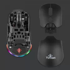 Mouse Yeyian Ygm-wwrb-01 óptico, 6 Botones, 26000 Dpi, Bluetooth, Negro