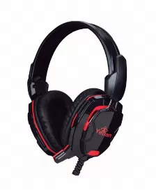 Diadema Gaming Yeyian Tempest 2000, 3.5mm, Usb Solo Para Led, Microfono, Negro Con Rojo