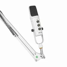 Micrófono Yeyian Ysa-uchq-02 192 Khz, Alámbrico, Usb, Antipop, Blanco