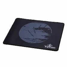 Mousepad Yeyian Krieg Base Antiderrapante Si, Descansa Muñecas No, Color Negro, Azul