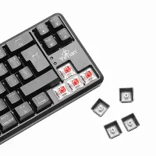 Teclado Mecanico Gamer Yeyian Akil S3500 Rgb, Switch Red, Alambrico, Espanol, Negro (ytm-28209r)