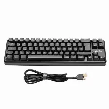 Teclado Mecanico Gamer Yeyian Akil S3500 Rgb, Switch Blue, Alambrico, Espanol, Negro (ytm-28210b)