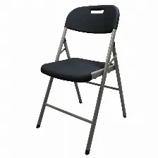Silla Modamob D52, Plegable Reforzada, 52cm Largo, 47.5cm Ancho, 85cm Alto, Diametro Tubo 25mm, Color Negro