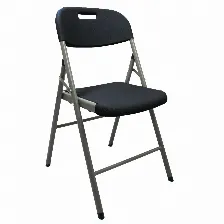 Silla Modamob D52, Plegable Reforzada, 52cm Largo, 47.5cm Ancho, 85cm Alto, Diametro Tubo 25mm, Color Negro