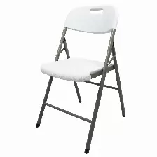 Silla Plegable Uso Rudo Modamob, Modelo Titan, 52cm Largo, 47.5cm Ancho, 85cm Alto, Diametro Tubo 25mm, Color Blanco