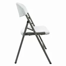 Silla Plegable Uso Rudo Modamob, Modelo Titan, 52cm Largo, 47.5cm Ancho, 85cm Alto, Diametro Tubo 25mm, Color Blanco