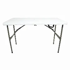 Mesa Modamob Plegable, 1.22 Metros, Altura 74cm, Ancho 61cm, Color Blanco
