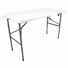 Mesa Modamob Plegable, 1.22 Metros, Altura 74cm, Ancho 61cm, Color Blanco