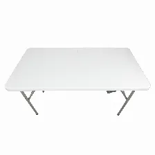 Mesa Modamob Plegable, 1.22 Metros, Altura 74cm, Ancho 61cm, Color Blanco