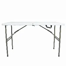 Mesa Modamob Plegable, 1.22 Metros, Altura 74cm, Ancho 61cm, Color Blanco