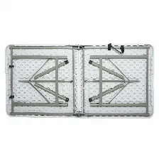 Mesa Modamob Plegable, 1.22 Metros, Altura 74cm, Ancho 61cm, Color Blanco