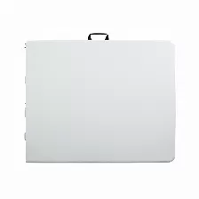 Mesa De Exterior Modamob, Multiusos, Plegable 1.80m, 180x74x74cm, Tubular Calibre 25mm, Resistente, Color Blanco