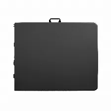 Mesa Plegable Modamob 1.80 Metros Black, 180cm76cmx74cm, Calibre 25mm, Color Negro