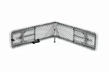 Banca Plegable Modamob, Largo 1.83mts, Ancho 28cm, Alto 43.5cm, Tubo Grosor 22mm, Empaque Uso Rudo, Color Blanco