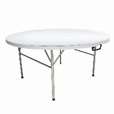 Mesa Redonda Modamob Plegable, Diametro 1.52mts, Altura 74cm, Color Blanca