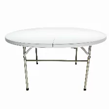 Mesa Redonda Modamob Plegable, Diametro 1.52mts, Altura 74cm, Color Blanca