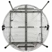 Mesa Redonda Modamob Plegable, Diametro 1.52mts, Altura 74cm, Color Blanca