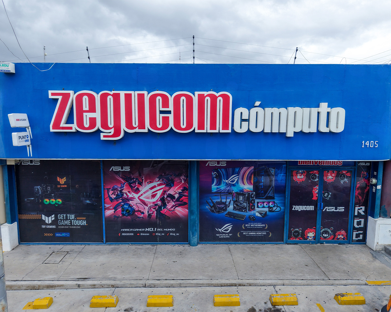 Fachada de la sucursal zegucom aguascalientes