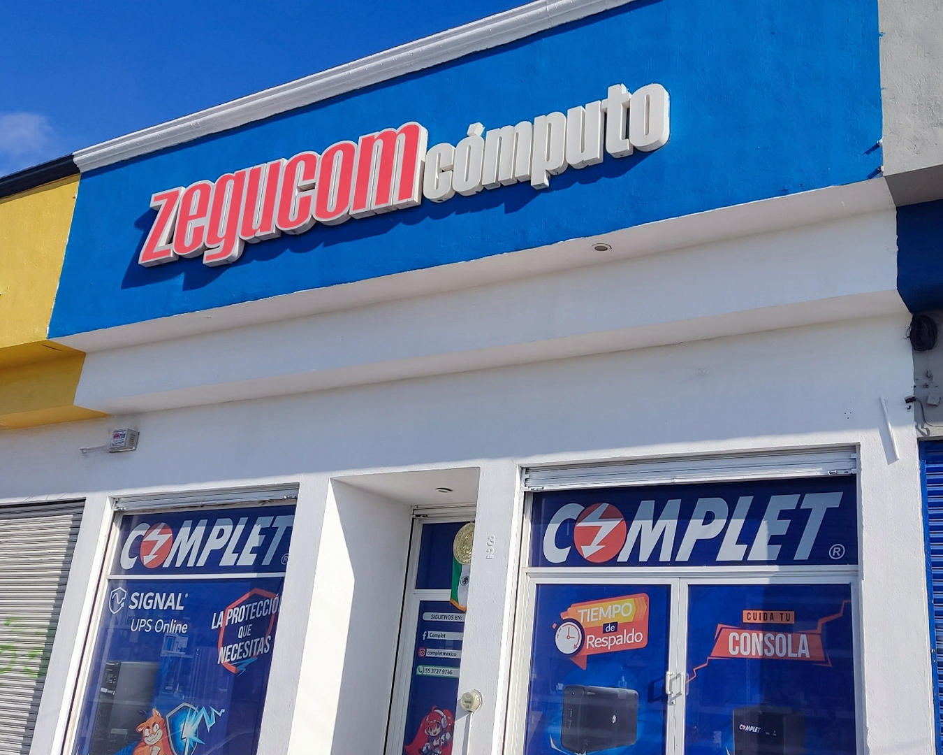 Fachada de la sucursal zegucom zacatecas